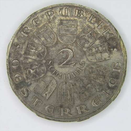 1932 Austria Joseph Haydn 2 Shilling - scarce but ex mount