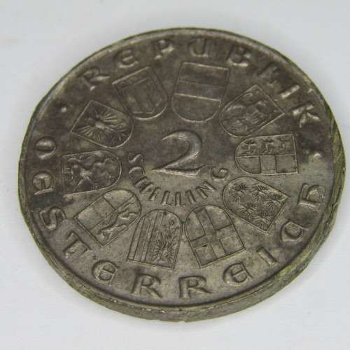 1932 Austria Joseph Haydn 2 Shilling - scarce but ex mount