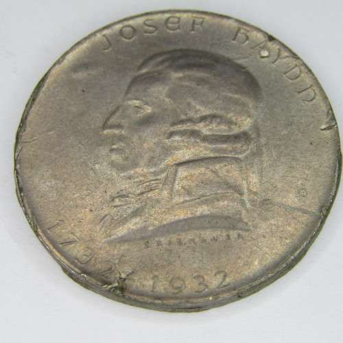 1932 Austria Joseph Haydn 2 Shilling - scarce but ex mount