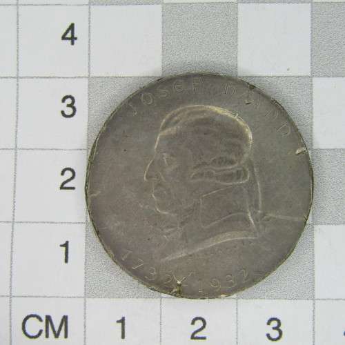 1932 Austria Joseph Haydn 2 Shilling - scarce but ex mount