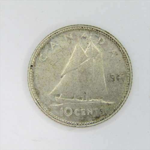 1943 Canada 10 cent - excellent