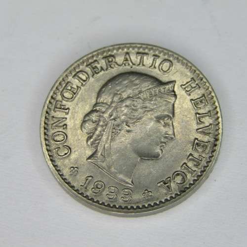 1933 Switzerland 5 Rappen - XF+