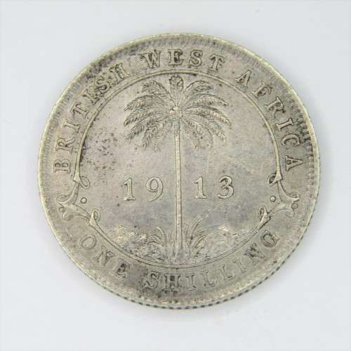 1913 British West Africa Shilling - XF+