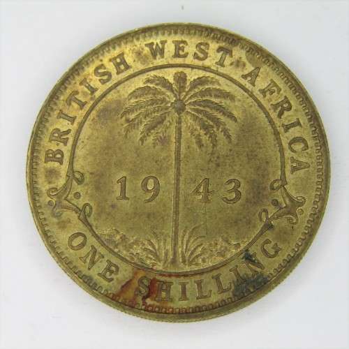 1943 British West Africa Shilling - AU