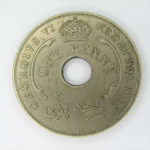 1944 British West Africa Penny - AU