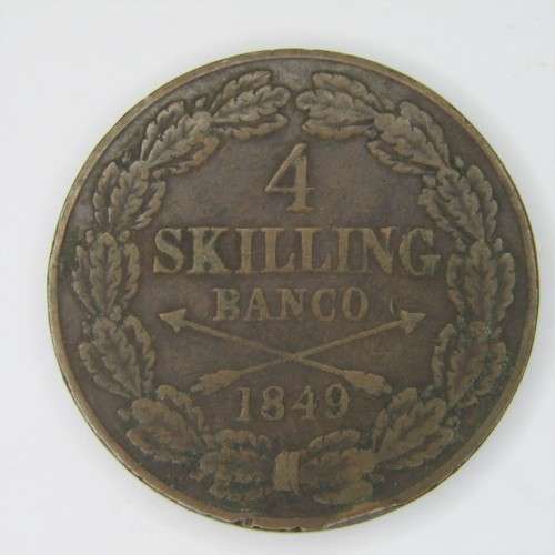1849 Sweden 4 Skilling