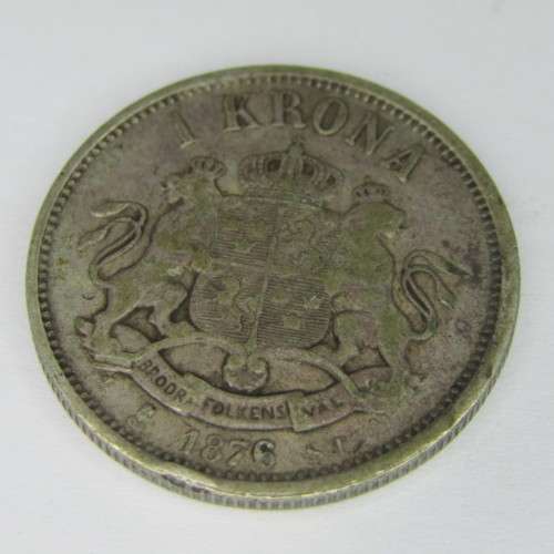 1876 Sweden Krona - scarce