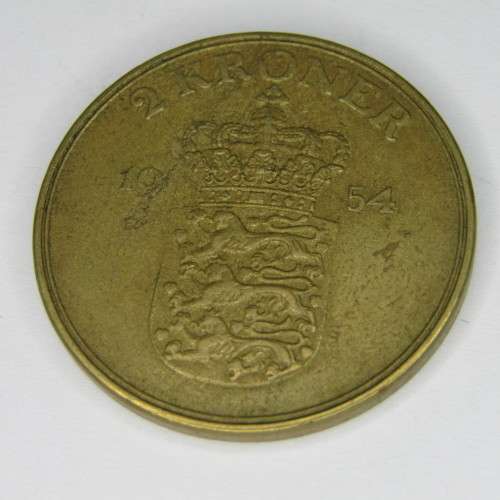 1954 Denmark 2 Kroner - VF+