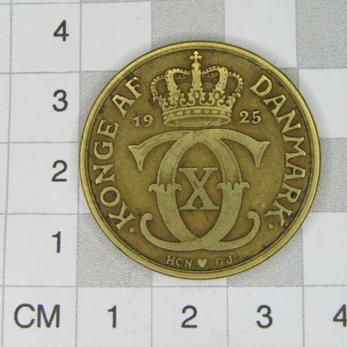 1925 Denmark aluminum bronze 2 Kroner