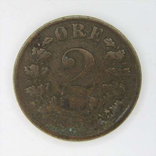 1877 Norway 2 ORE - VF