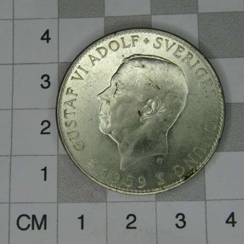 1959 Sweden Silver 5 Kronor