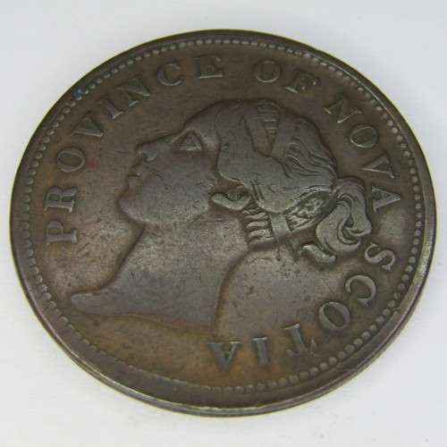 1840 Canada Nova Scotia Penny token