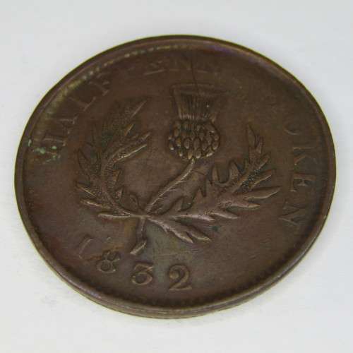 1832 Canada half Penny Nova Scotia