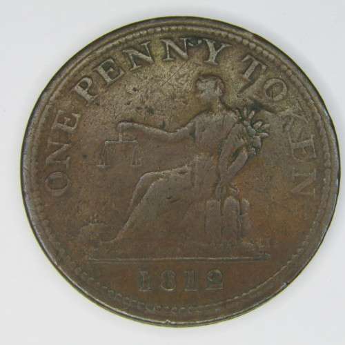 1812 Canada One Penny Token
