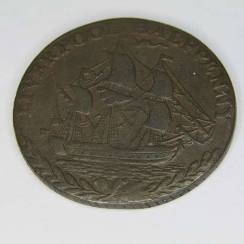 1791 British Liverpool Half Penny token