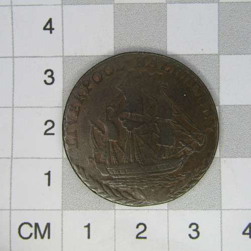 1791 British Liverpool Half Penny token
