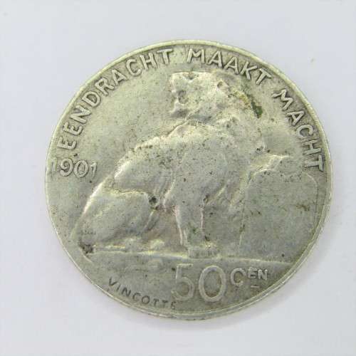 1901 Belgium Eendracht Maakt Macht 50 cent