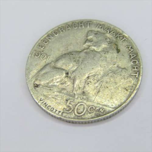 1901 Belgium Eendracht Maakt Macht 50 cent