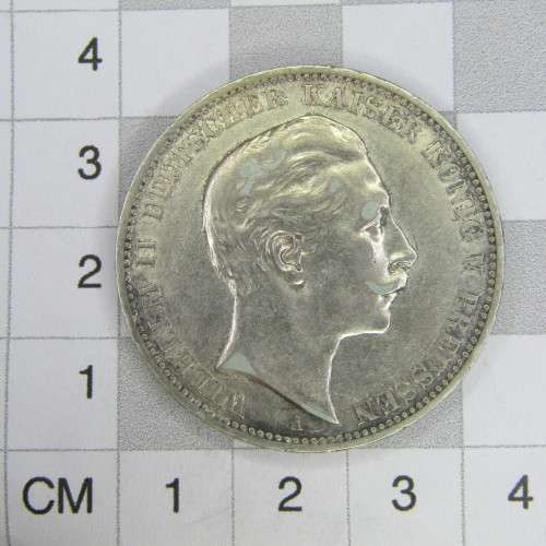1911 A German States Prussia silver 3 Mark - XF+