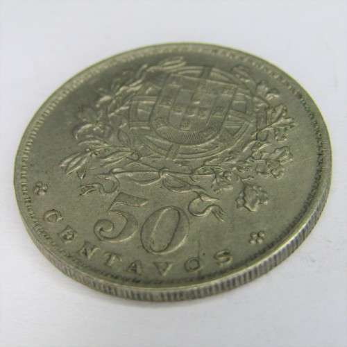 1929 Portugal 50 Centavos - XF+/AU