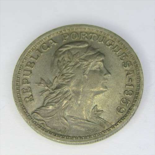 1959 Portugal 50 Centavos - AU