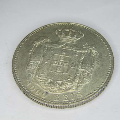 1899 Portugal 1000 Reis - AU uncirculated