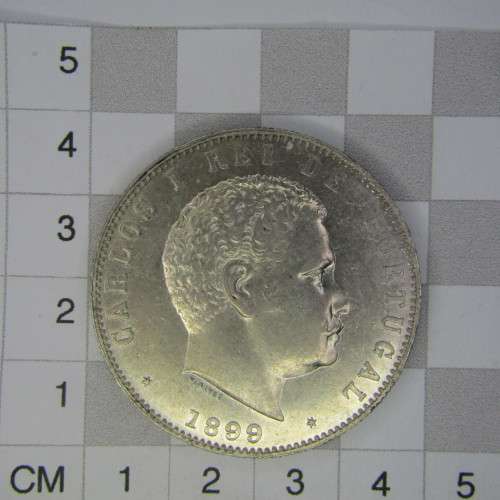 1899 Portugal 1000 Reis - AU uncirculated