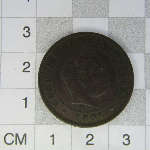 1891 Portugal 10 Reis - AU