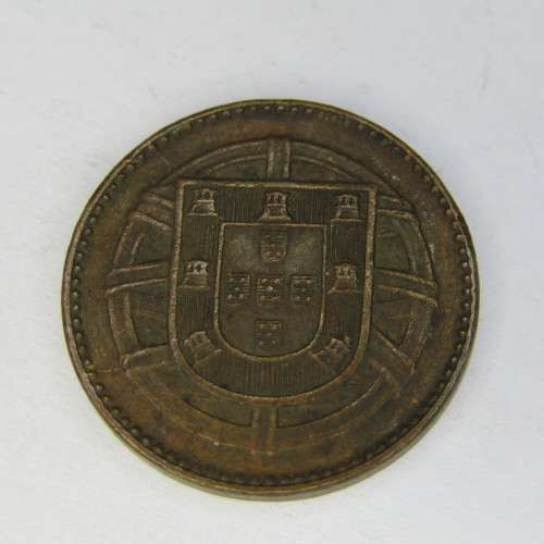 1918 Portugal 1 Centavos - cracked die