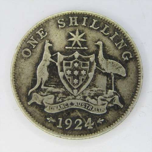 1924 Australia Shilling - scarce