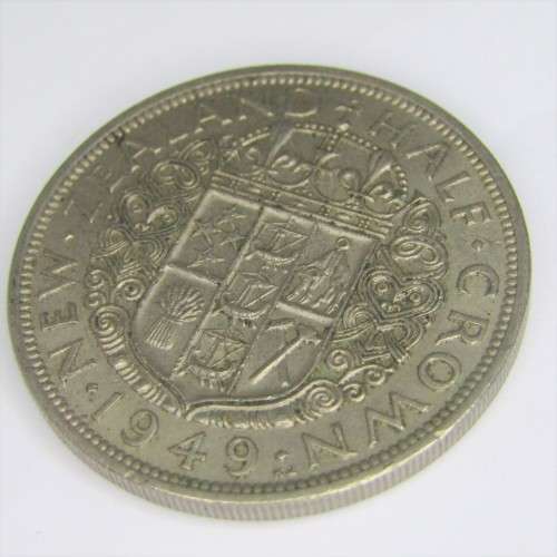 1949 New Zealand Half Crown - AU