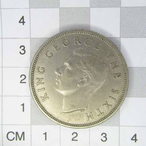 1949 New Zealand Half Crown - AU