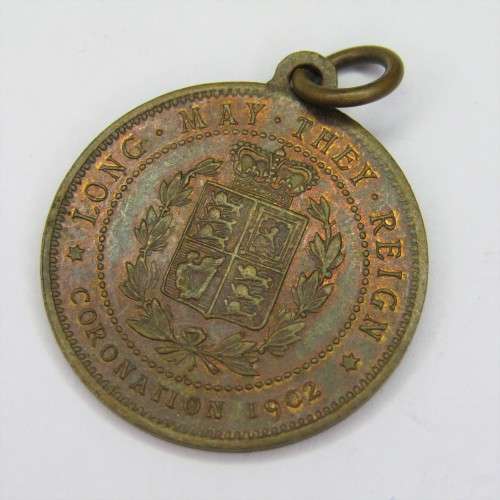 1902 Coronation medal Edward 7- unusual one - in top condition