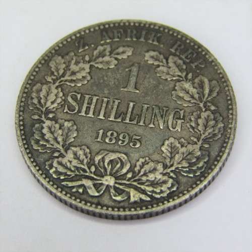 1895 ZAR Paul Kruger 1 Shilling - VF