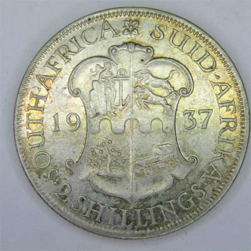 1937 SA Union 2 Shilling - EF