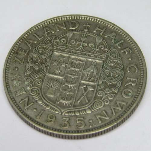 1935 New Zealand Half Crown - VF+/aXF