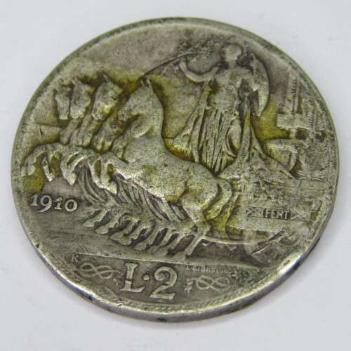 1910 Italy 2 Lire - scarce
