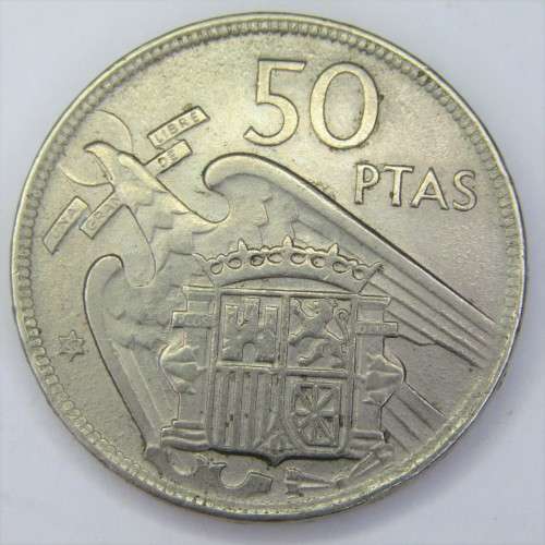 1957 (59) Spain 50 Pesetas - AU