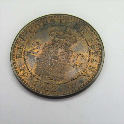 1912 Spain 2 Centimos - uncirculated