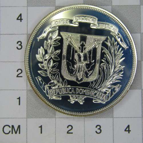 1974 Dominican Republic Silver Caribbean Games crown size coin - only 5000 made