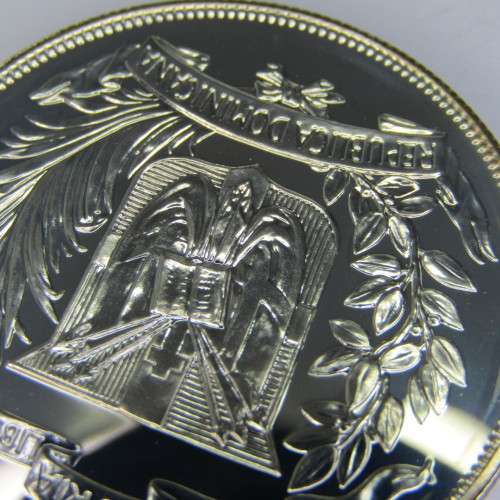 1974 Dominican Republic Silver Caribbean Games crown size coin - only 5000 made