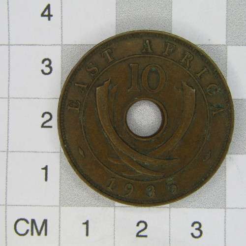 1935 East Africa 10 Cent - XF+