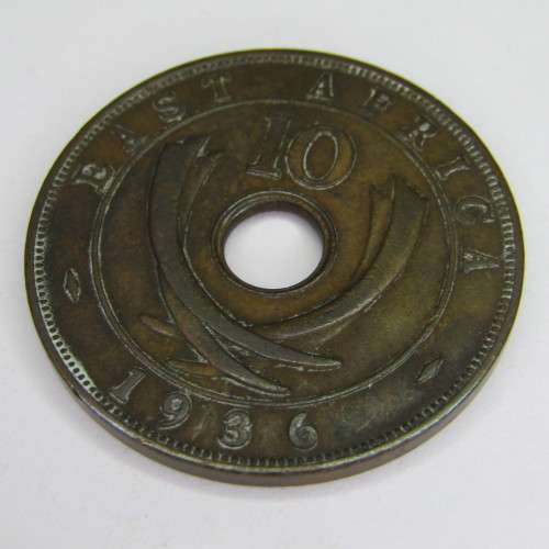 1936 East Africa George V 10 Cent - VF