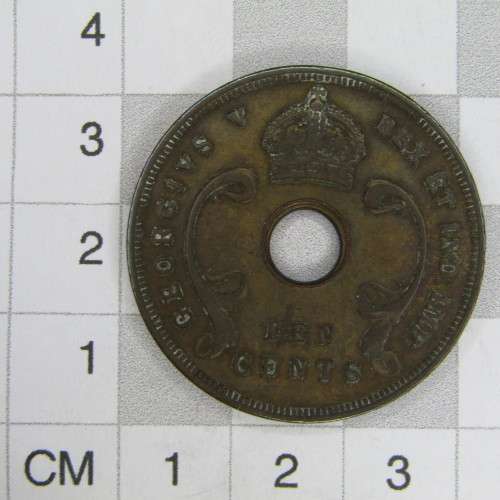 1936 East Africa George V 10 Cent - VF