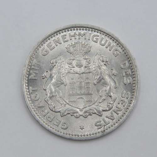 1923 German States Hamburg Reckoning token 5/100th mark