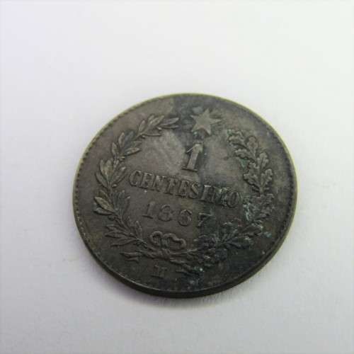 1867 Italy 1 Centesimo - M mintmark - XF