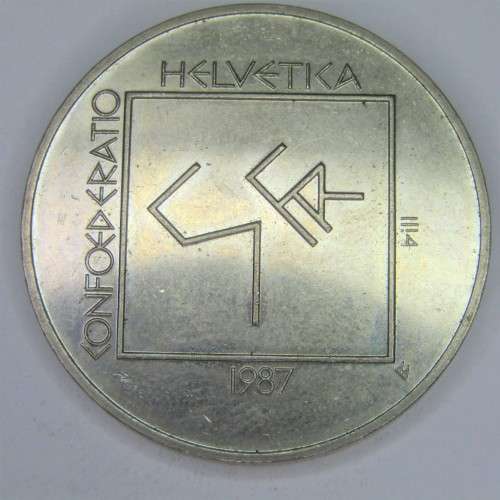 1987 Switzerland 5 Francs - uncirculated