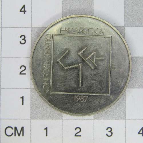 1987 Switzerland 5 Francs - uncirculated