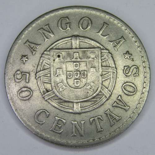 1922 Angola 50 Centavos - VF