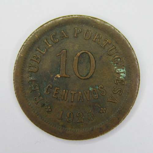 1925 Portugal 10 Centavos - excellent
